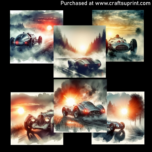 Retro cars - CARD FRONTS