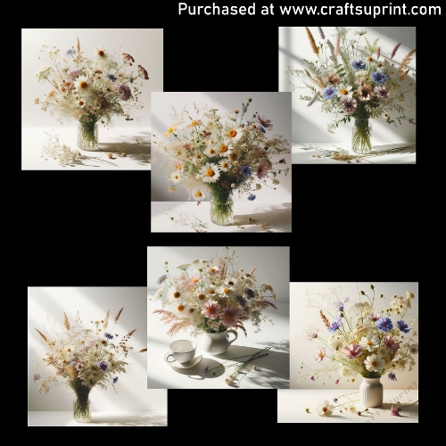 Bouquet of wildflowers - CARD FRONTS