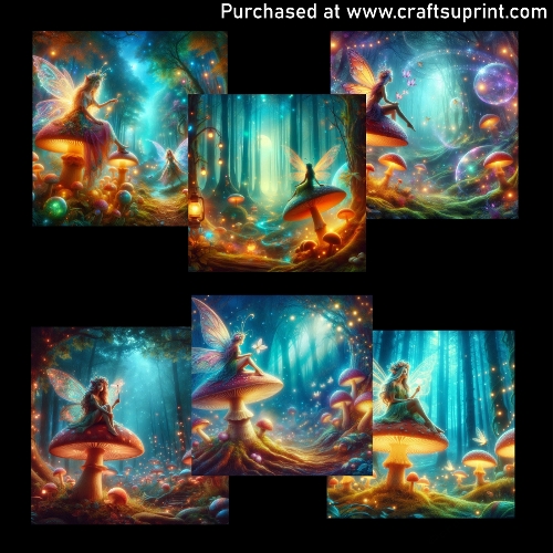 Mushroom forest fairy - CARD FRONTS