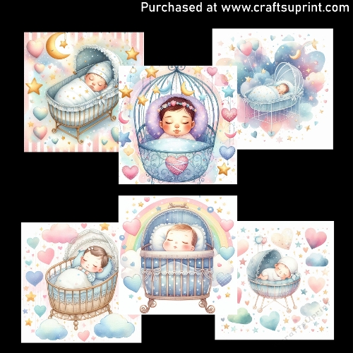 Baby cards - CARD FRONTS
