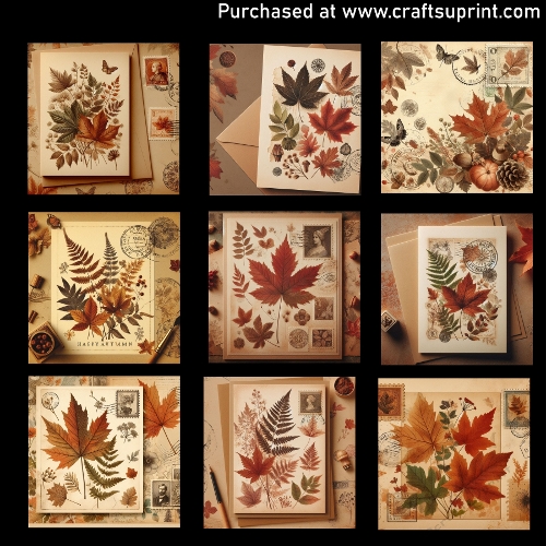 Vintage series - Autumn greeting card