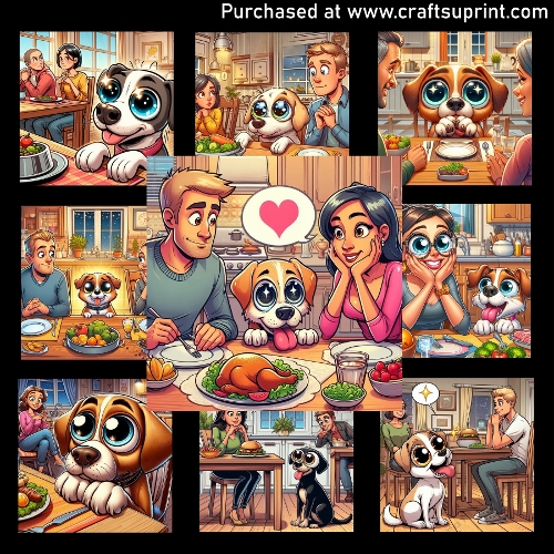 Begging for food - CARD FRONTS