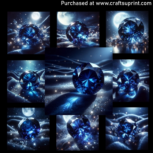 Midnight Elegance-Sapphire - CARD FRONTS