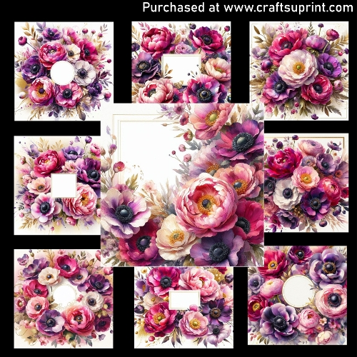 Floral Burst - CARD FRONTS