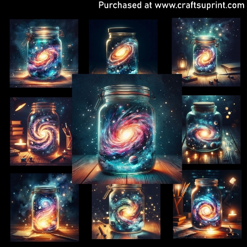 A Galaxy in a Jar - CARD FRONTS