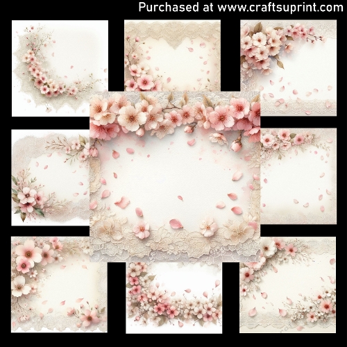 Gentle Petals - CARD FRONTS