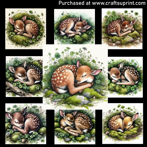 Baby Deer - CARD FRONTS