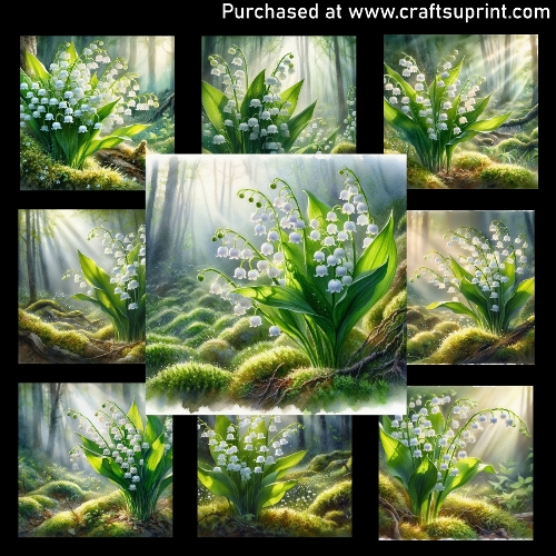 Lily of the valley in morning light - CARD FRONTS