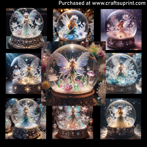 Frost Fairy Garden - CARD FRONTS