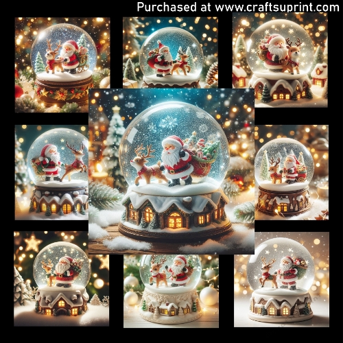 Santas Little World - CARD FRONTS