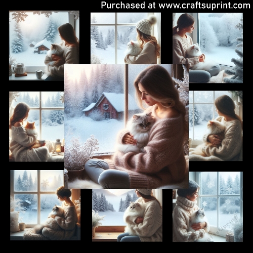 Winter morning scene - CARD FRONTS