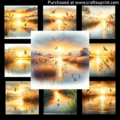 The River Sings at Dawn - CARD FRONTS