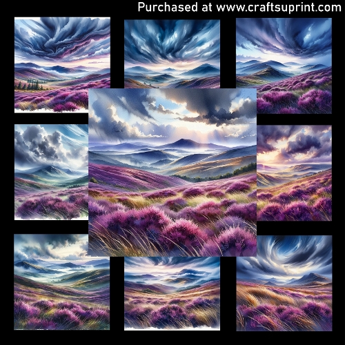 Where Heather Meets The Sky - CARD FRONTS