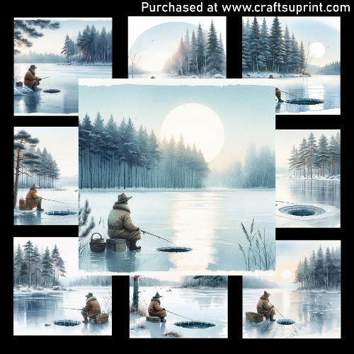 Winter Fishing - CARD FRONTS