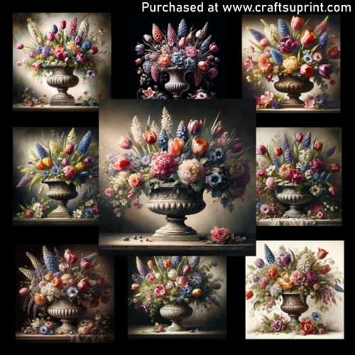 Floral Arrangement - CARD FRONTS