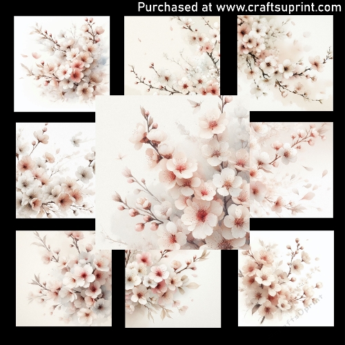 Cherry Blossom Breeze - CARD FRONTS