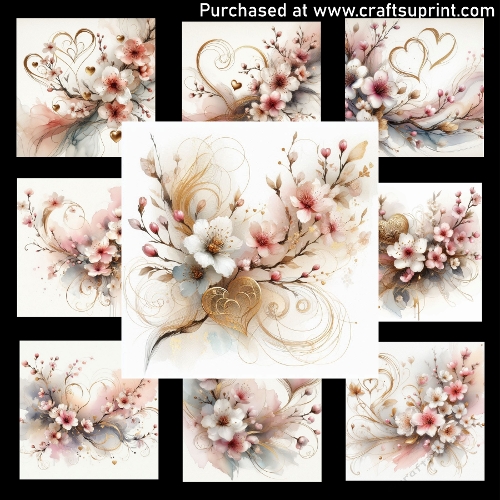 Love Blossom - CARD FRONTS