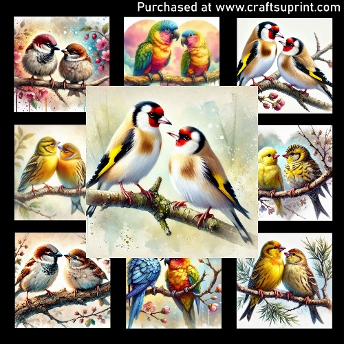 Love birds 2 - CARD FRONTS