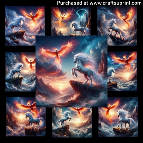 The Unicorn and the Firebird - CARD FRONTS