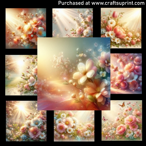 Warm floral card - CARD FRONTS