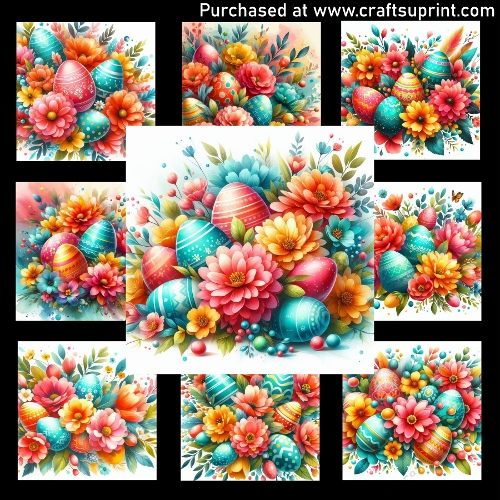 Flowers and Eggs - CARD FRONTS