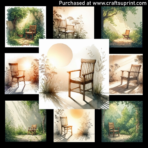 Garden Chair - CARD FRONTS