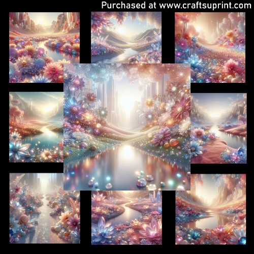 Crystal Flower Valley - CARD FRONTS