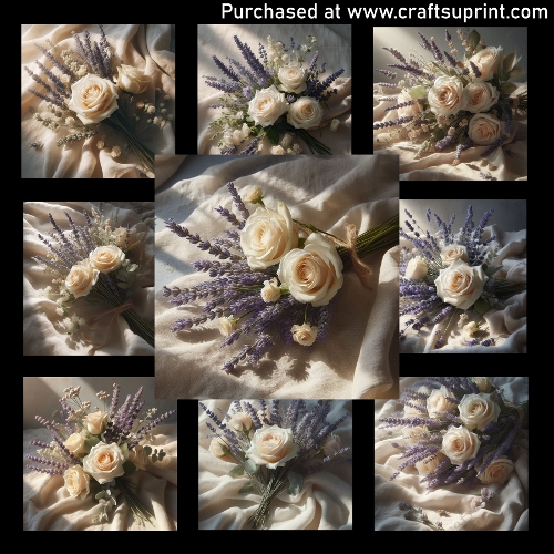 Lavender and Roses Harmony - CARD FRONTS