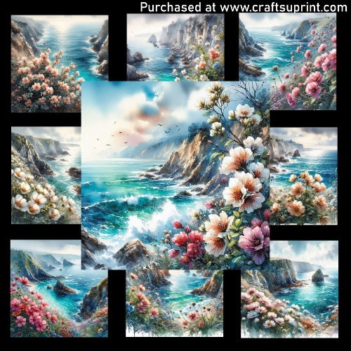 Wild coastal flowers - CARD FRONTS