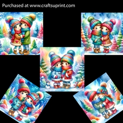 Colorful Winter Love