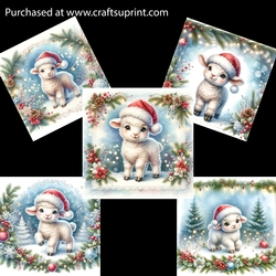 Cute Little Festive Lamb