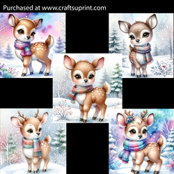 Cute Baby Christmas Deer