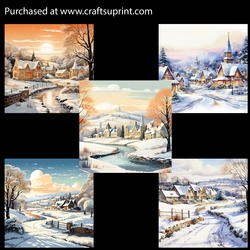 Artistic English Countryside in Winter