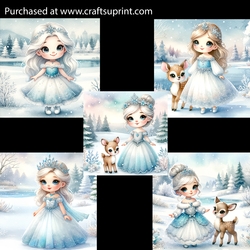 Cute Little Snow Princess