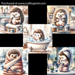 Hedgehog Bath Time Routine