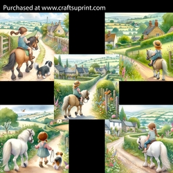 Countryside Pony Ride Card Fronts