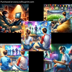 Teens Playing Video Games