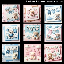 Teddy bear - CARD FRONTS