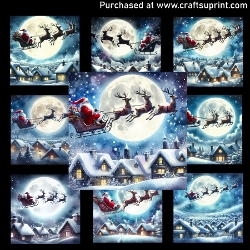 Santas Sleigh Ride - CARD FRONTS