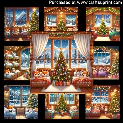 Christmas night - CARD FRONTS