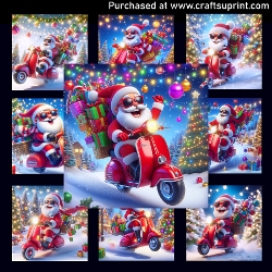 Santas Ride - CARD FRONTS