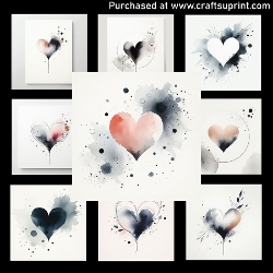 Minimalism Heart - CARD FRONTS