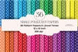 36 Small White Polka Dots On Jewel Colors Digital Paper Backgrounds