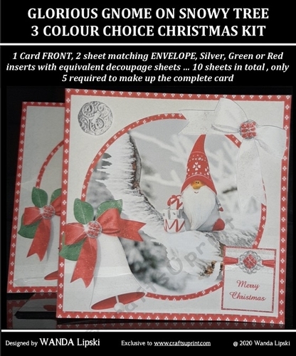 GLORIOUS GNOME ON SNOWY TREE CHRISTMAS MINIKIT