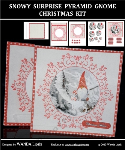 SNOWY SURPRISE PYRAMID GNOME CHRISTMAS KIT