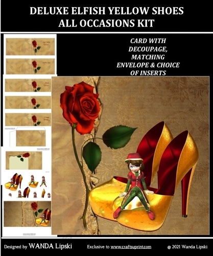 DELUXE ELFISH YELLOW SHOES ALL OCCASIONS KIT