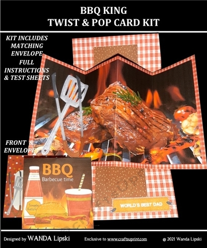 BBQ KING TWIST & POP CARD
