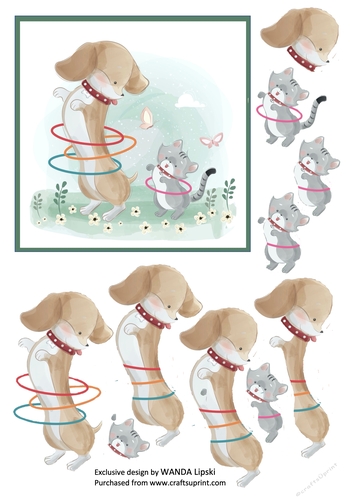 HOOLA HOOP HOUND ALL OCCASIONS CARD FRONT