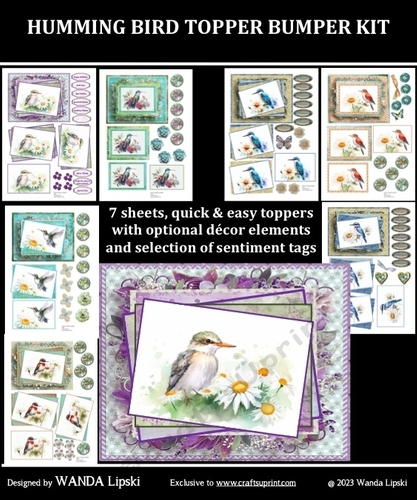 HUMMING BIRDS ALL OCCASIONS BUMPER KIT