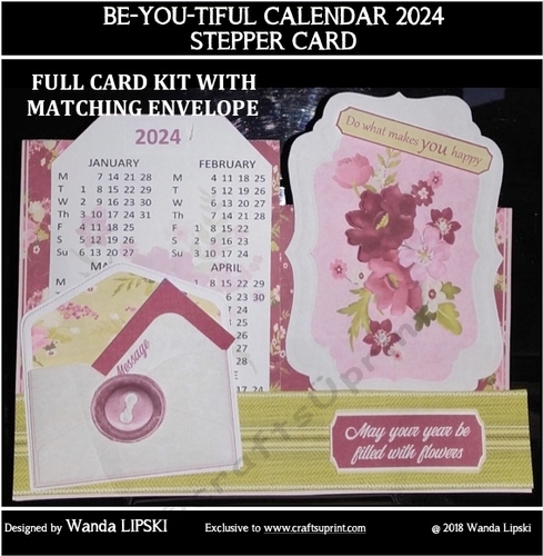 2024 BEYOUTIFUL  CALENDAR STEPPER CARD KIT